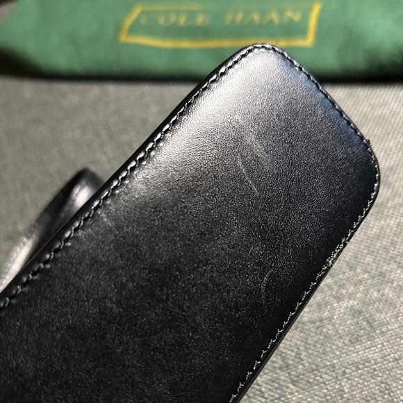 Cole Haan Black Leather Shoulder Bag - Picture 11 of 14